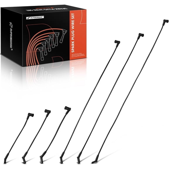 A-Premium Ignition Spark Plug Wires Set of 6 Compatible with Ford Mustang 2001 2002 2003 2004, 3.8L 3.9L