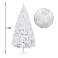 thumbnail image 3 of Ktaxon 7.5ft White Full Christmas Tree with 1200 Branch Tips, Artificial Christmas Tree for Indoor and Outdoor Decoration, 3 of 7