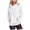 White, variant on Sweatshirts for Women Y2k Fall Winter Loose Fit Hooded Long Sleeve Bell Cold Shoulder with Pocket Solid Color Leisure Cotton Tops Hoodies(Navy,XL)