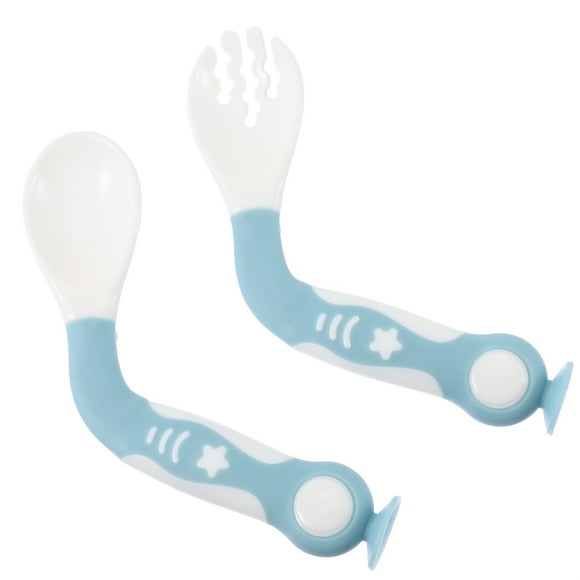 BRIGHTFUFU 1 Ensemble de Cuillère d'Alimentation Flexionnelle pour PP Vert pour Encourager l'Alimentation