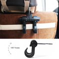 thumbnail image 1 of High-quali 180 Degrees Rotatable Multi-functional Auto Car Seat Headrest Hanger Bag Hook Holder Purse Storage Auto Fastener ClipTransparent hook He Qiyong unisex, 1 of 1