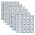thumbnail image 4 of Iauyy Satin Napkins Set of 4- Light Blue Leaf Stripe DIY Printing Decoration Cloth Napkin- Easy Care for Home/Party, 4 of 8