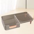 thumbnail image 6 of Bathroom Organizer Storage Rack Countertop Storage Shelf Vanity Tray Vanity Shelf Bathroom Organizer Countertop for Living Room Bathroom Orange, 6 of 8