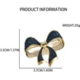 thumbnail image 6 of Rhinestone Bow Brooch Pin for Women Shiny CZ Crystal Pearl Dangling Ribbon Bow Knot Lapel Pins Wedding Party Dance Banquet Dress Suit Shirt Scraf Clip for Clothes Accessories Jewelry, 6 of 12