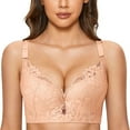 thumbnail image 1 of Kelon Bra Womens Underwire Bra Lace Floral Bra Unlined Unlined Plus Size Full Coverage BraWomens Underwire Bra Lace Floral Bra Unlined Unlined Plus Size Full Coverage Bra, 1 of 9