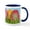 White/Navy Inside, variant on CafePress - Happy Easter Decorated Eggs Mugs - 11 oz Ceramic Mug - Novelty Coffee Tea Cup