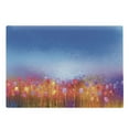 thumbnail image 1 of Flower Cutting Board, Abstract Tulip Garden Under Blue Sky in Medieval Ottoman Orient Culture, Decorative Tempered Glass Cutting and Serving Board, Large Size, Multicolor, by Ambesonne, 1 of 1
