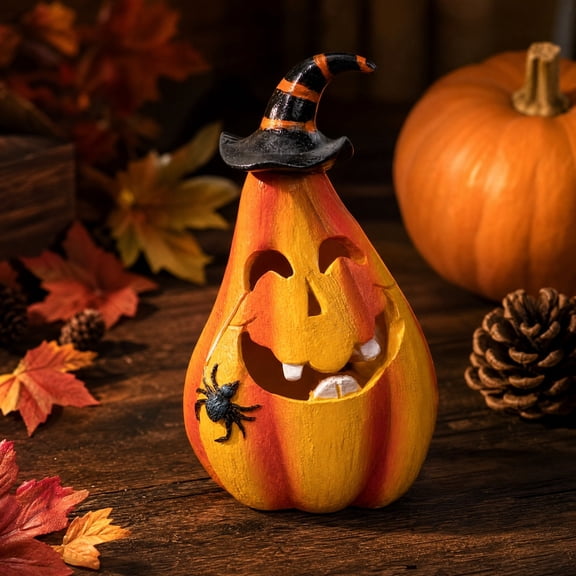 Halloween Decoration Indoor Outdoor Clearance Under $5.00! Thanksgiving Fall Decorations for Home, Halloween Resin Ghost Pumpkin