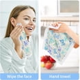 thumbnail image 6 of GZHJMY Butterfly Dots Wash Cloths 2 Pack - 12 x 12 Inch Super Super Soft Washcloths for Your Face and Body - 100% Cotton Absorbent Baby Face Towel, 6 of 7