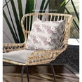 thumbnail image 4 of Lily Garden Stripes Indoor/Outdoor Fabric Pillow in Gray Pink 20x20, 4 of 8