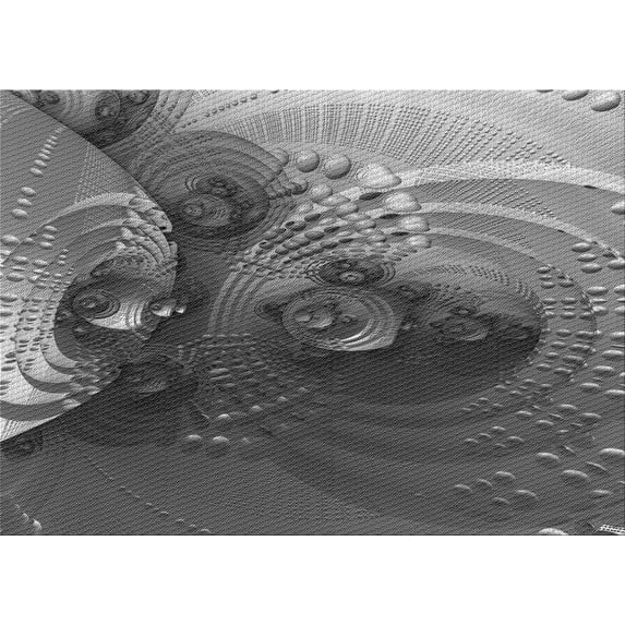 Ahgly Company Indoor Rectangle Patterned Black Eel Black Area Rugs, 8' x 10'