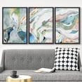 thumbnail image 2 of wall26 Framed Canvas Print Wall Art Set Pastel Paint Swirl Landscape Abstract Shapes Illustrations Modern Art Bohemian Decorative Multicolor for Living Room, Bedroom, Office - 16"x24"x3 Bla, 2 of 5