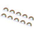 thumbnail image 3 of APLICACIÓN DE TELA, Rainbow Cloud Patch Resistente Al Desgaste Portátil Para Fines Generales Para Uso Profesional Para Álbumes de Recortes para Costellas de Costura, 3 of 7