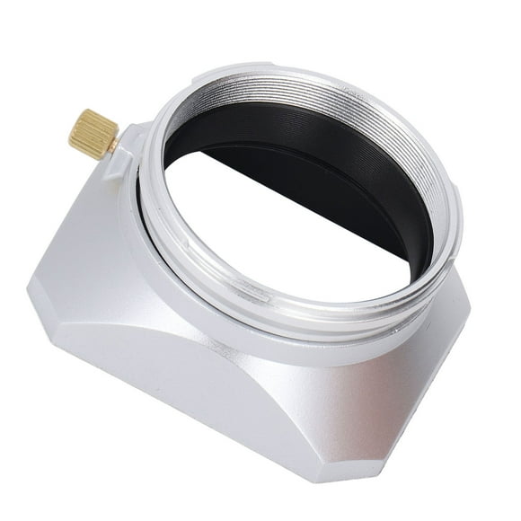 Square Metal Lens Hood Shade for Fuji X100,Retro Digital Camera Lens Hood Shade for Fuji X100 Series for 49mm Filters