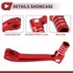 thumbnail image 3 of Palanca de cambio de motocicleta plegable Unique Bargains para Honda CRF150F 2003-2017, aleación de aluminio, palanca de cambio roja con cabeza roja y anillo de tono plateado, 3 of 6