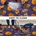 thumbnail image 4 of Orange Purple Spring Floral Outdoor Rug 6x9 Ft, Non Slip Washable Area Rug, Vintage Botanical Summer Flower Patio Rugs Carpet Runner, Large Floor Mat for Indoor/Outdoor Deck Porch Camping, 4 of 8