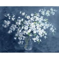 thumbnail image 3 of Nai, Danhui 14x12 Black Modern Framed Museum Art Print Titled - Fresh White Bouquet Dark Blue, 3 of 5