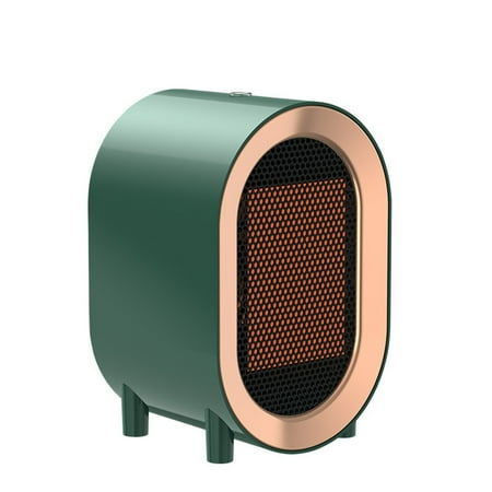 

GAZHEK Space Heater Battery Heater Household Heater 1200W High-power Fast Heating Desktop Heater Ceramic Office Foot Warmer or Office Room Desk Indoor Use(Green Abs)