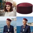 thumbnail image 2 of Hsqqdc Red Acrylic Pillbox Hat, Vintage Dome Fascinator Base Hat for Formal Events, 2 of 7