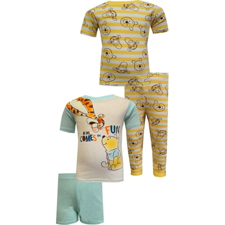 

American Marketing Enterprises INC Boys Winnie the Pooh and Tigger Cotton 4 Piece Infant Pajamas (24 mo)