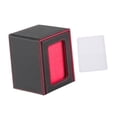 thumbnail image 3 of koolsoo Card Deck Box Card Deck Storage Box, Transparent Window Album Card Holder Case Card Cards Case TCG Cards Protector Decks Case black red, 3 of 9
