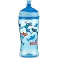 thumbnail image 5 of Nuby Printed Kids Pop Up Sipper Water Bottle, Colors May Vary, 1 Pack, 12 Oz, Multi, 5 of 8