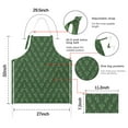 thumbnail image 7 of Green Christmas Tree Apron-Garden Aprons for Women with Pockets-Cotton Linen Waterproof Kitchen Cooking Gardening Aprons Adjustable for Kitchen,Cooking,BBQ and Salon 32"x27", 7 of 7