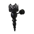 thumbnail image 3 of Candelabro de pared, candelabro de pared, candelabro de hierro montado en la pared, decorativo para chimenea, dormitorio, velas ligeras de té Negro, 3 of 9