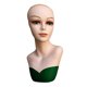 thumbnail image 4 of Maniquí de peluca, conjunto de cabellero de muñeca de cosmetología, cabeza de entrenamiento de peluquería, peluca recta, cabezas de maniquí para Verde, 4 of 8