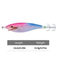 thumbnail image 4 of Anzuelos Calamar Brillantes 11CM/13 4G Señuelo Pesca Artificial ( ) Rosa Y Azul, 4 of 4