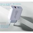 thumbnail image 5 of Enchufe de cargador USB C rápido de 20 W, USB C + USB A Adaptador de carga de energía universal PD&QC 3.0 para iPhone 13,12,12 Mini,Pro,Max,11,11pro,XS,XR,8 Plus,Pad,Air,Samsung Galaxy S21,, 5 of 5