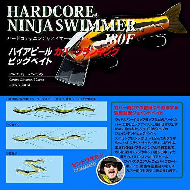 Yo-Zuri Duel Hardcore Ninja Swimmer 180F Floating 7