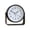 Black, variant on Round, Timekeeping - Alarm Clock, Compact Sturdy Silent Non Ticking Desk Clock for Campus Learner And Office (3.9x3.9x1.4 Inch)