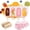 Pink, variant on 3 Set Popsicles Molds with Lids, Large Cake Pop Mold Cakesicle Mold 4 Cavities with 100 Wooden Sticks, Silicone Reusable Ice Pop Molds for Cake Pops, Ice Pops, Cakesicles, Ice Cream, White