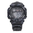 thumbnail image 2 of Relaj digital de camuflAJE para niños relajor desesperador visión de la fecha hora dividida alma de tiempo 12/24 HORAS 7 Colores Retroiluminaciónidos Led RELOJ RESTENTE AL, 2 of 7