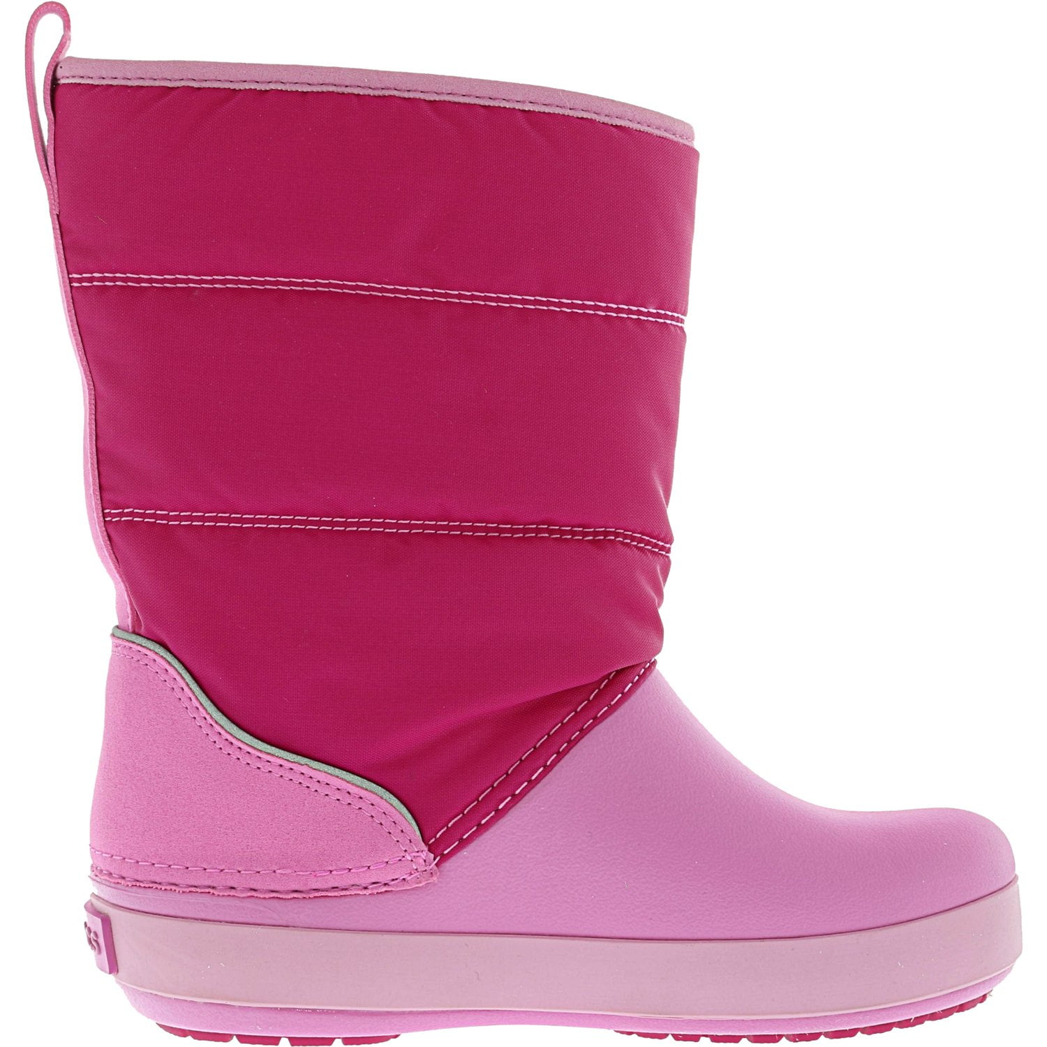 Crocs Lodgepoint Snow Candy Pink Party High Top Rubber Boot 12M Walmart