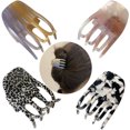 thumbnail image 3 of Bangcool Femmes Pinces à Cheveux Petites 4PCS Vache Simple Cheveux Attraper Barrettes Pinces à Cheveux, 3 of 10