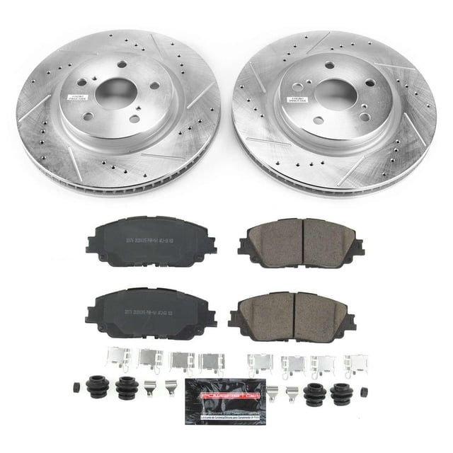 Power Stop Brake Kit K7895 Z23 Evolution Sport; Carbon-Fiber Ceramic Brake Pads; With Rotors/Brake Pads/Pad Shims/Stainless Steel Hardware/Hi-Temp Brake Lubricant