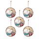 thumbnail image 1 of Precioso colgante de madera redondo de Navidad con estampado de animales Wmkox8yii fhajkh5440, 1 of 1