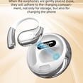 thumbnail image 3 of Matsuzay Auriculares inalámbricos Bluetooth de curvas suaves con control de volumen y cambio de pista. Teléfono y Comunicación rosa, 3 of 6