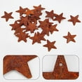 thumbnail image 4 of 30PCS 1 Vintage Rusty Mini Metal Barn Star Antique Primitives Small Tin Steel Stars with Holes Original Iron Ornament, 4 of 9