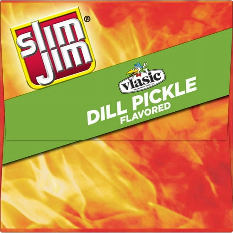 Slim Jim Giant Dill Pickle Smoked Meat Snack Sticks, 0.97 oz. (Pack of 24)