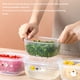 thumbnail image 2 of Caja de almacenamiento de alimentos Naiovety contenedor transparente para frutas y verduras a prueba de fugas, 2 of 6
