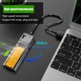 thumbnail image 4 of Transparent USB 3.0 Gen1 SSD Enclosure M.2 NGFF State Hard Drive Enclosure Not Inclube Hard Disk, 4 of 8