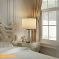 thumbnail image 4 of Maxax Bubble Glass Table Lamps for Living Room Set of 2,  23"  Modern Gold Bedside Nightstand Lamps for Bedroom, 4 of 8