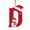 D, variant on Anhility Initials Christmas Ornaments for Tree 2D Acrylic Personalized Snowman Decorative Monogram Pendants with Santa Hat 26 Letters Christmas Hanging Decorations for DIY Crafts Xmas Home Decor, K
