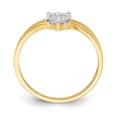 thumbnail image 2 of 10k Yellow Gold Solid CZ 3-Line Band Ring, 2 of 7