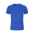 thumbnail image 4 of WRKEKC Boys Athletic Shirts Solid Crew Neck Short Sleeve Quick Dry Workout Tee for 3-12 Years Training Performance, 4 of 8