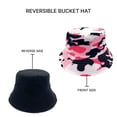 thumbnail image 2 of Empire Cove Camouflage Print Reversible Bucket Hat Fisherman Cap Pink Camo, 2 of 5