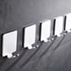 thumbnail image 2 of Gancho para puerta de cocina y sanitario sin perforaciones Gancho para baño Gancho de pared para maquinilla de afeitar Gancho para abrigos de almacenamiento para baño Gancho de aluminio espacial, 2 of 6